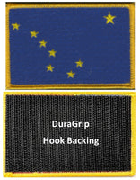 Alaska state flag with DuraGrip hook backing
