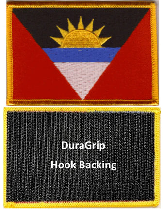 Antigua and Barbuda flag with DuraGrip hook backing