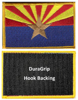 Arizona state flag with DuraGrip hook backing