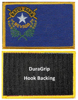 Nevada state flag with DuraGrip hook backing
