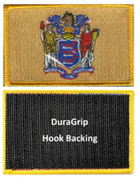 New Jersey state flag with DuraGrip hook backing