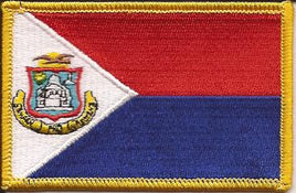 St. Martin Flag Patch - Rectangle