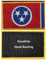 Tennessee state flag with DuraGrip hook backing