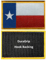 Texas state flag with DuraGrip hook backing
