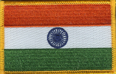 India Flag Patch - Rectangle