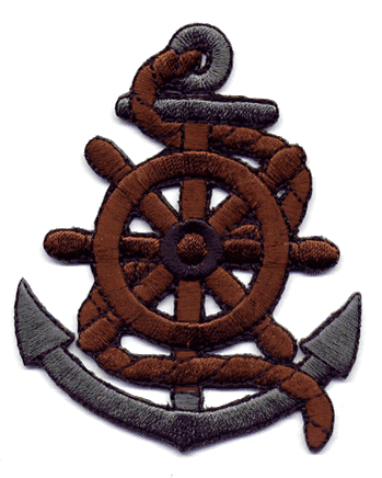 Anchor with Ship Wheel