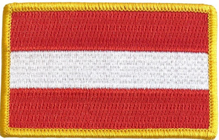 Austria Flag Patch - Rectangle