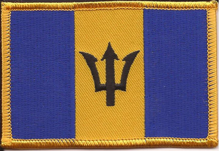 Barbados Flag Patch - Rectangle