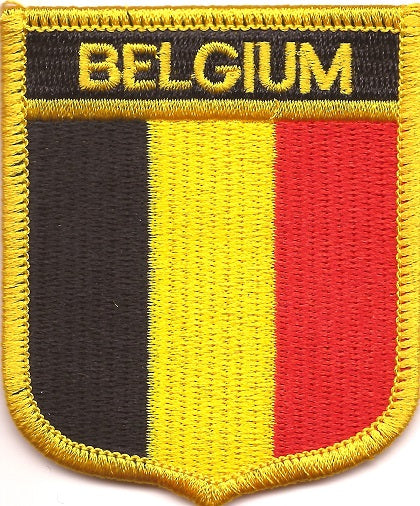 Belgium Flag Patch - Shield