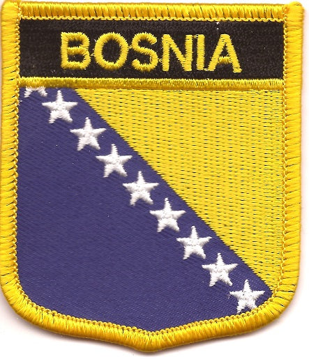 Bosnia Flag Patch - Shield