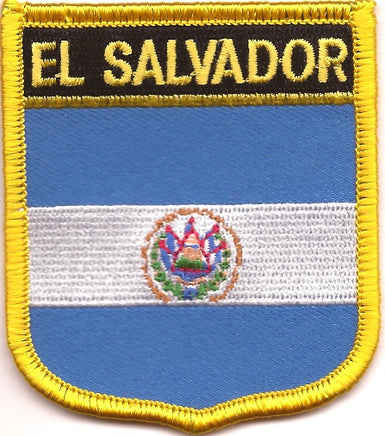 El Salvador Flag Patch - Shield