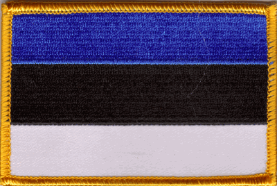 Estonia Flag Patch - Rectangle
