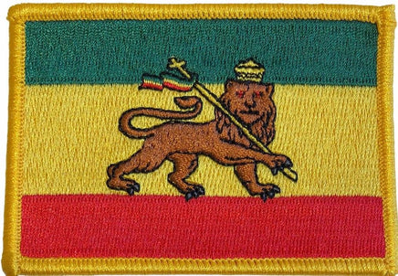 Ethiopia flag patch with lion