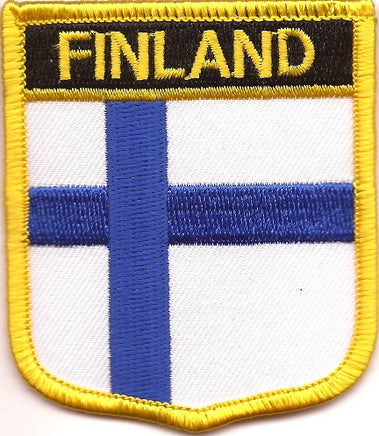 Finland Flag Patch - Shield