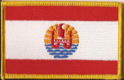 French Polynesia Flag Patch - Rectangle
