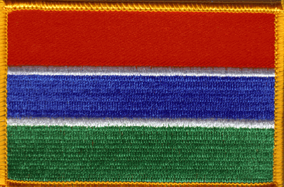 Gambia Flag Patch - Rectangle
