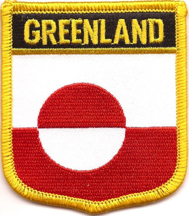 Greenland Flag Patch - Shield