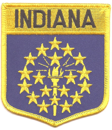 Indiana Flag Patch - Shield