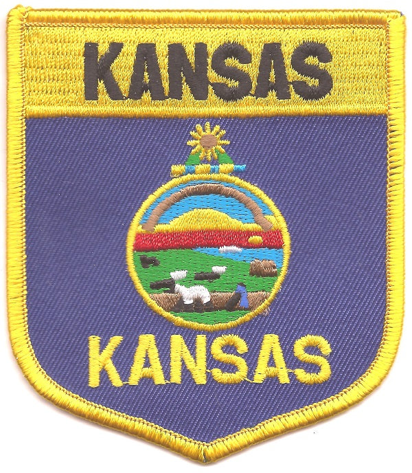 Kansas Flag Patch - Shield
