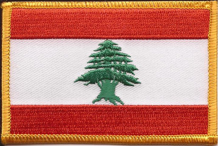 Lebanon Flag Patch - Rectangle