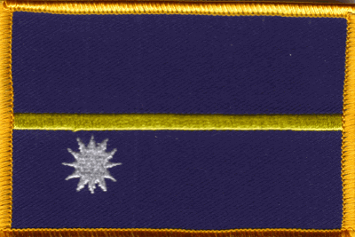 Nauru Flag Patch - Rectangle