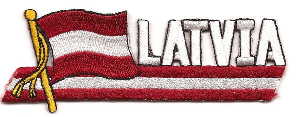 Latvia Descriptive Flag Patch
