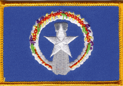Northern Marianas Flag Patch - Rectangle