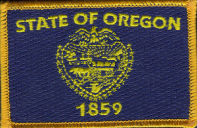Oregon Flag Patch - Rectangle