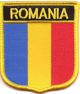 Romania Flag Patch - Shield