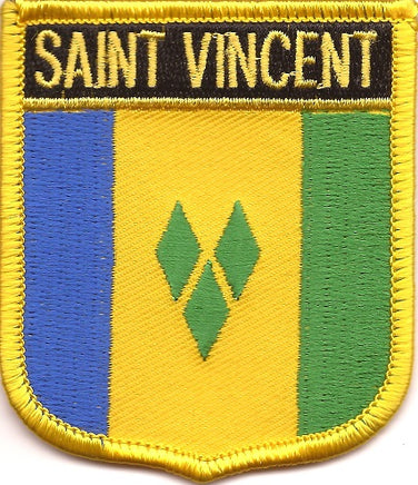 St. Vincent & Grenadine Flag Patch - Shield