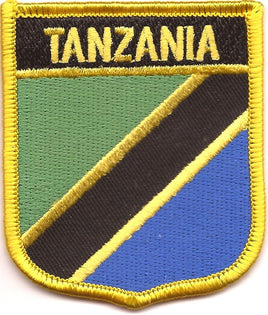 Tanzania Flag Patch - Shield