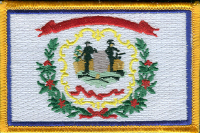 West Virginia Flag Patch - Rectangle