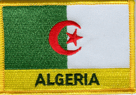 Algeria Flag Patch - Rectangle With Name