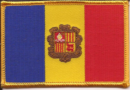 Andorra Flag Patch - Rectangle
