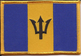 Barbados Flag Patch - Rectangle