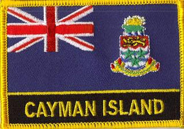 Cayman Island Flag Patch w/ name