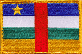 Central African Republic Flag Patch - Rectangle