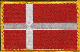 Denmark Flag Patch - Rectangle