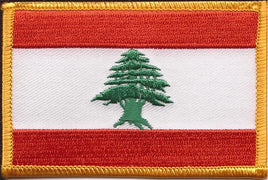 Lebanon Flag Patch - Rectangle 