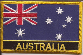 Australia Flag Patch - Rectangle With Name