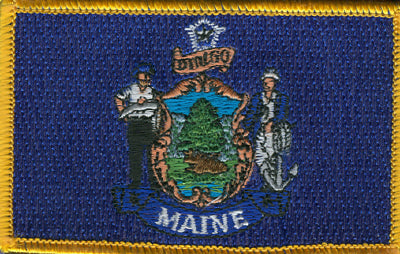 Maine Flag Patch - Rectangle