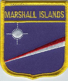 Marshall Island Flag Patch - Shield - ONLY 3 LEFT IN STOCK