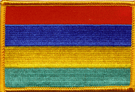 Mauritius Flag Patch - Rectangle