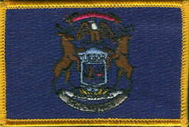 Michigan Flag Patch - Rectangle