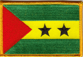 Sao Tome & Principe Flag Patch - Rectangle