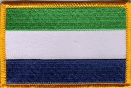 Sierra Leone Flag Patch -  Rectangle