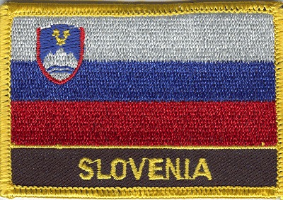 Slovenia Flag Patch - Rectangle With Name