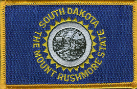 South Dakota Flag Patch - Rectangle