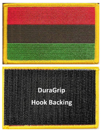 Afro-American flag with DuraGrip hook backing