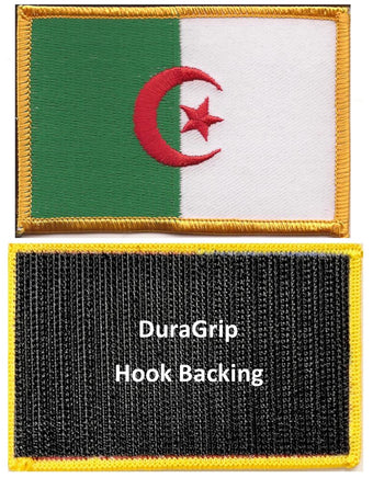 Algeria flag with DuraGrip hook backing